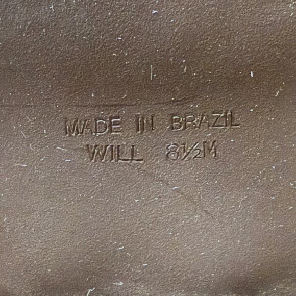 Brighton Will Boot Womens Black Brown Croc Embossed Western Cowgirl Size 8.5M - Picture 8 of 10